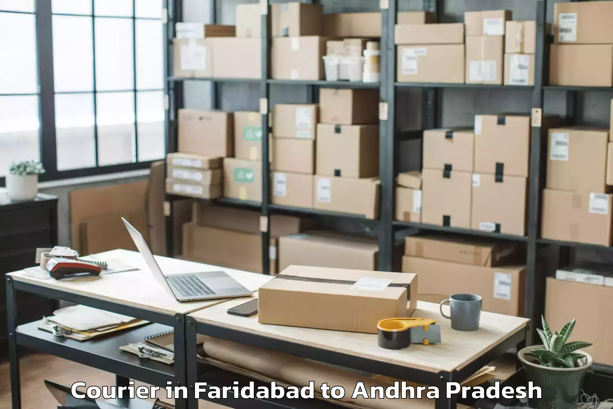 Expert Faridabad to Avanigadda Courier